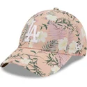 kapa-zaobljena-ruzicasta-podesiv-9forty-floral-los-angeles-dodgers-mlb-new-era