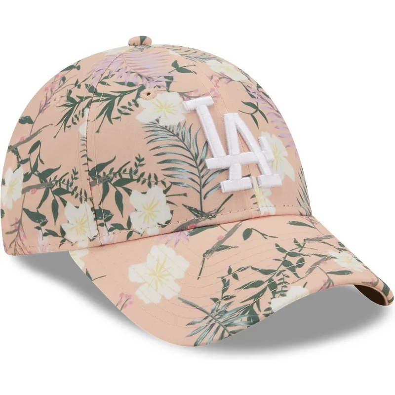 kapa-zaobljena-ruzicasta-podesiv-9forty-floral-los-angeles-dodgers-mlb-new-era
