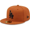 kapa-ravna-smeda-prilagodena-59fifty-league-essential-los-angeles-dodgers-mlb-new-era