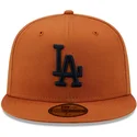 kapa-ravna-smeda-prilagodena-59fifty-league-essential-los-angeles-dodgers-mlb-new-era