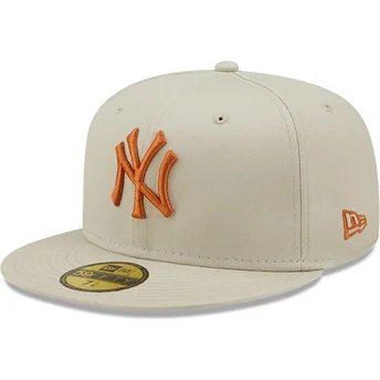 kapa-ravna-siva-prilagodena-59fifty-league-essential-new-york-yankees-mlb-new-era