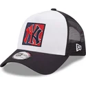 kapa-zaobljena-mornarsko-plava-snapback-a-frame-frame-team-patch-new-york-yankees-mlb-new-era
