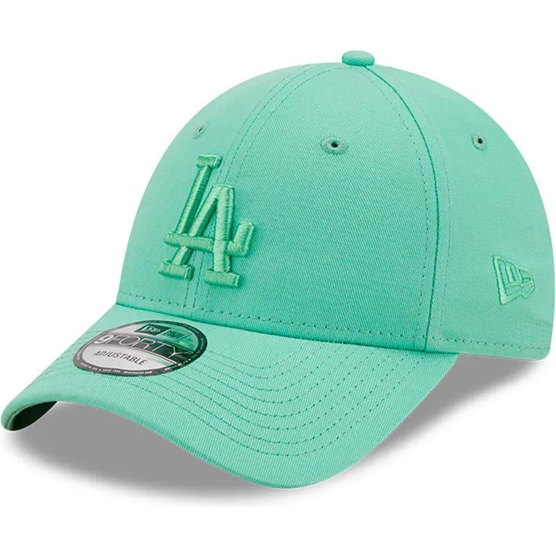 kapa-zaobljena-zelena-podesiv-9forty-league-essential-los-angeles-dodgers-mlb-new-era