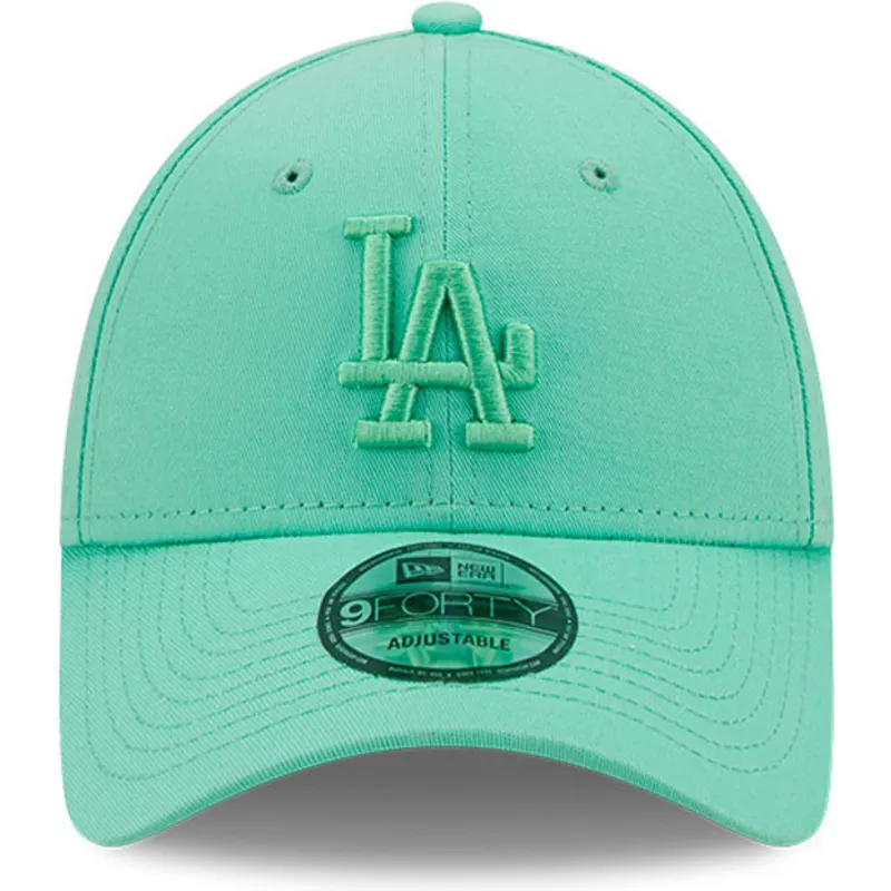 kapa-zaobljena-zelena-podesiv-9forty-league-essential-los-angeles-dodgers-mlb-new-era