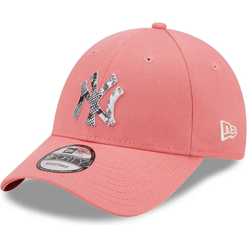 kapa-zaobljena-ruzicasta-podesiv-9forty-infill-new-york-yankees-mlb-new-era