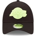 kapa-zaobljena-crna-podesiv-9forty-neon-pack-los-angeles-lakers-nba-new-era