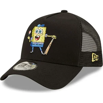kapa-zaobljena-crna-snapback-a-frame-sporty-spongebob-new-era
