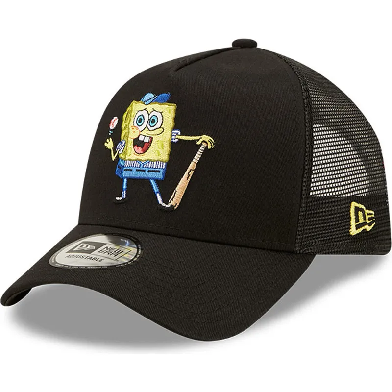 kapa-zaobljena-crna-snapback-a-frame-sporty-spongebob-new-era kapa-zaobljena-crna-snapback-a-frame-sporty-spongebob-new-era