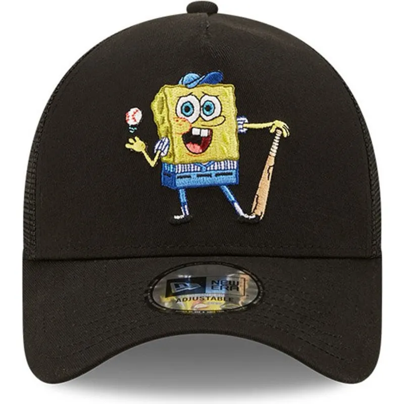 kapa-zaobljena-crna-snapback-a-frame-sporty-spongebob-new-era kapa-zaobljena-crna-snapback-a-frame-sporty-spongebob-new-era