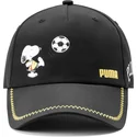 puma-youth-curved-brim-snoopy-peanuts-black-adjustable-cap
