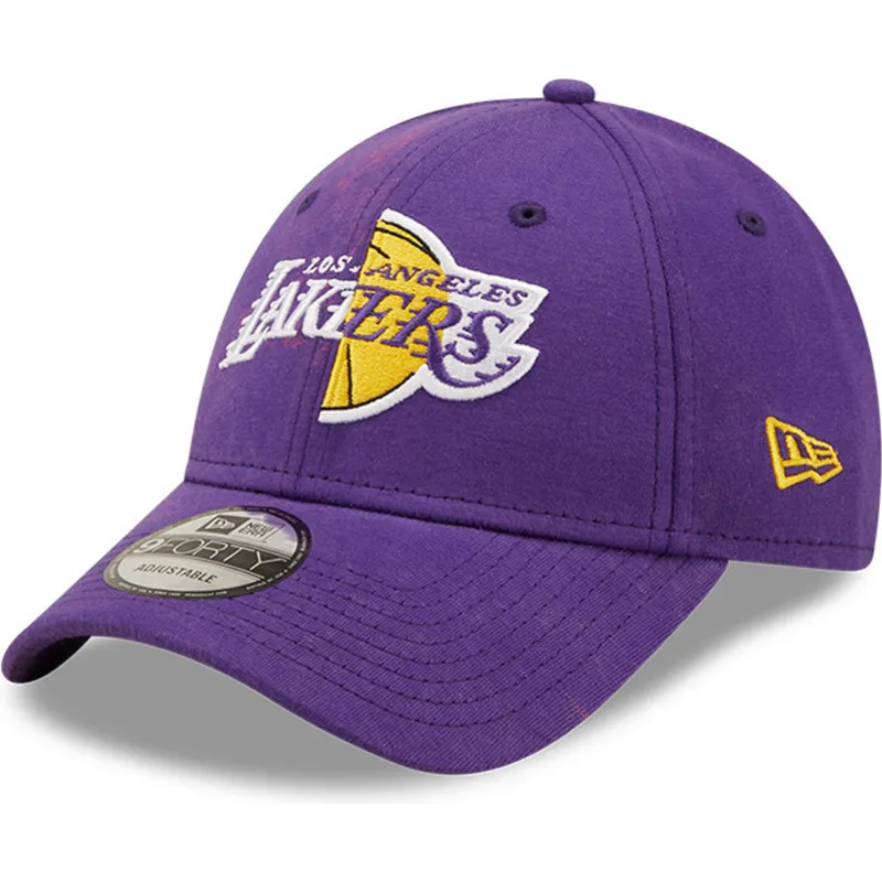 kapa-zaobljena-ljubicasta-podesiv-9forty-washed-pack-split-los-angeles-lakers-nba-new-era