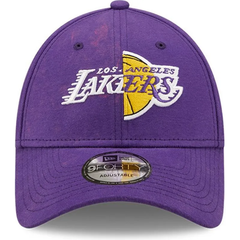 kapa-zaobljena-ljubicasta-podesiv-9forty-washed-pack-split-los-angeles-lakers-nba-new-era