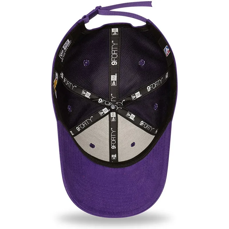 kapa-zaobljena-ljubicasta-podesiv-9forty-washed-pack-split-los-angeles-lakers-nba-new-era