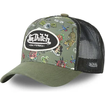 Cap zaobljena green snapback Von Dutch