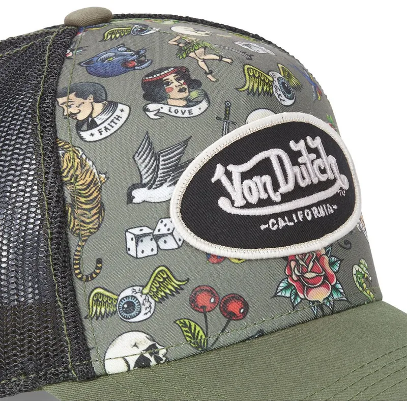 cap-zaobljena-green-snapback-von-dutch