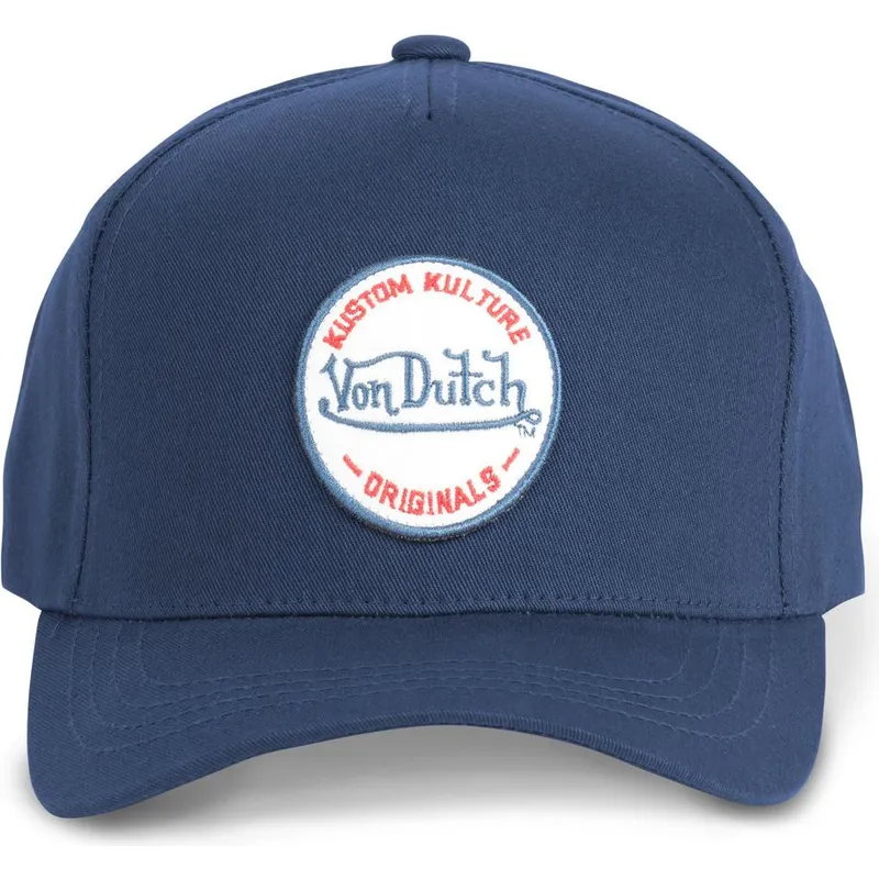 kapa-zaobljena-mornarsko-plava-snapback-kustom-kulture-col-mar1-von-dutch