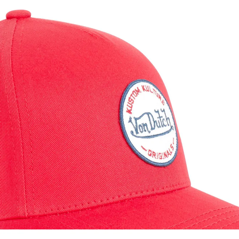 kapa-zaobljena-crvena-snapback-kustom-kulture-col-red1-von-dutch