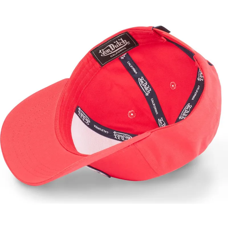 kapa-zaobljena-crvena-snapback-kustom-kulture-col-red1-von-dutch