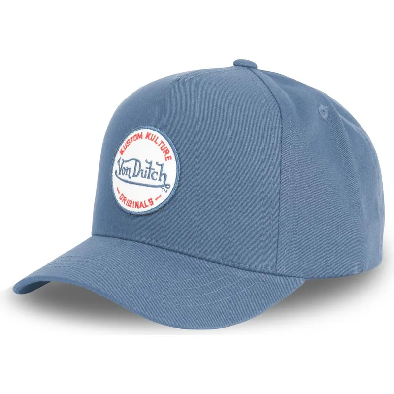 kapa-zaobljena-plava-snapback-kustom-kulture-col-ant-von-dutch