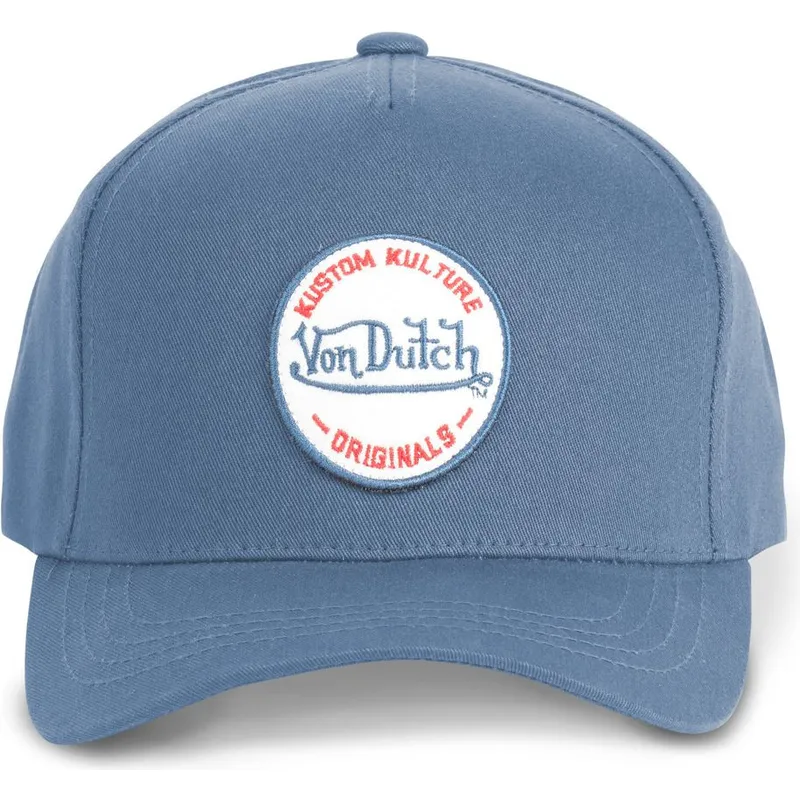 kapa-zaobljena-plava-snapback-kustom-kulture-col-ant-von-dutch