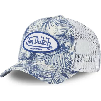 Von Dutch FLO B Blue and White Trucker Hat