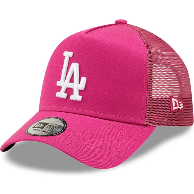 kapa-zaobljena-ruzicasta-snapback-a-frame-tonal-mesh-los-angeles-dodgers-mlb-new-era