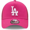 kapa-zaobljena-ruzicasta-snapback-a-frame-tonal-mesh-los-angeles-dodgers-mlb-new-era