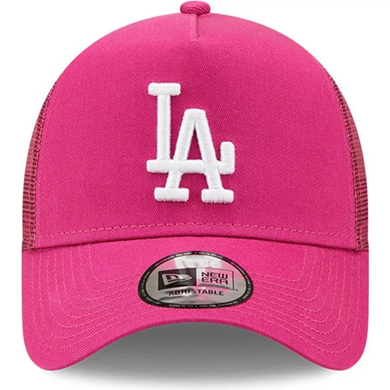kapa-zaobljena-ruzicasta-snapback-a-frame-tonal-mesh-los-angeles-dodgers-mlb-new-era