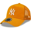kapa-zaobljena-narancasta-snapback-a-frame-tonal-mesh-new-york-yankees-mlb-new-era