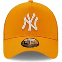kapa-zaobljena-narancasta-snapback-a-frame-tonal-mesh-new-york-yankees-mlb-new-era