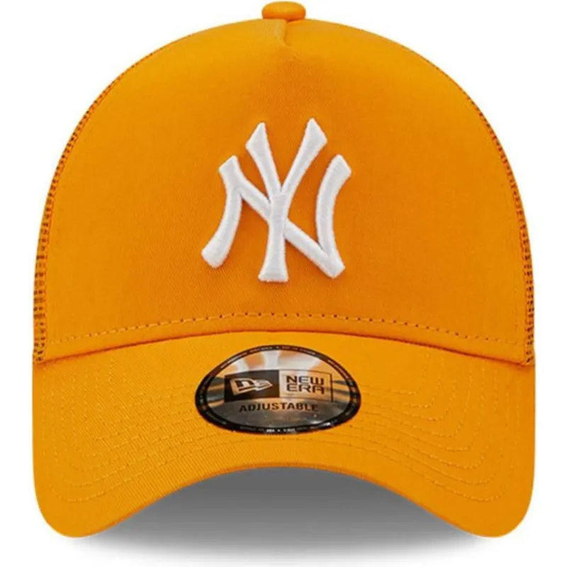 kapa-zaobljena-narancasta-snapback-a-frame-tonal-mesh-new-york-yankees-mlb-new-era