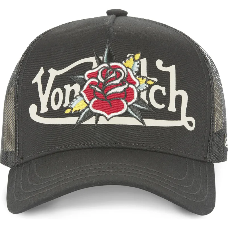 kapa-zaobljena-crna-snapback-flor-nr-von-dutch