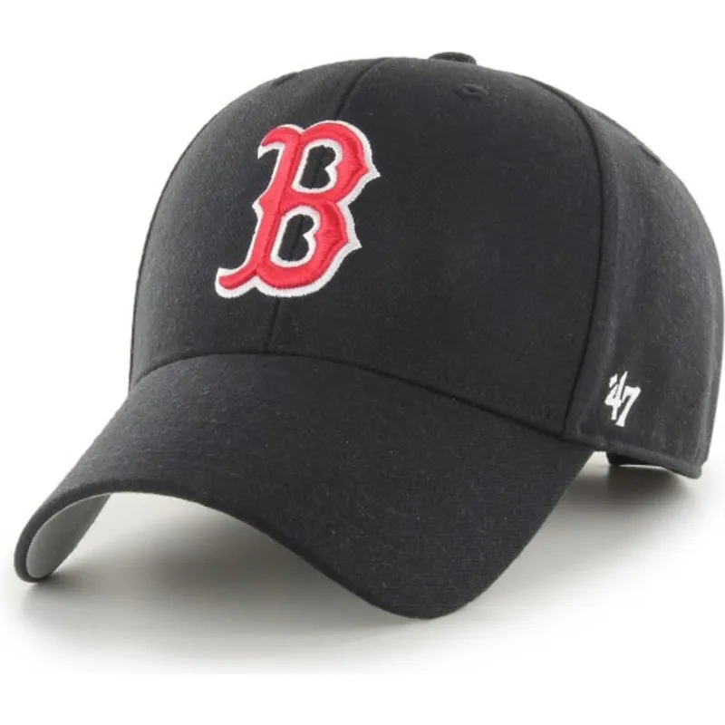 kapa-zaobljena-crna-podesiv-mvp-boston-red-sox-mlb-47-brand