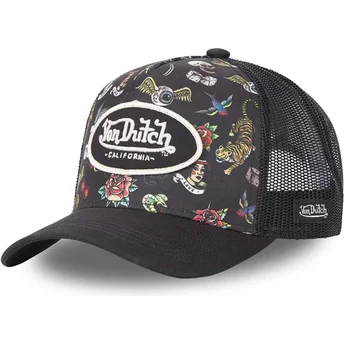 Kapa zaobljena crna snapback Tattoo TAT NR Von Dutch