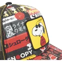 kapa-zaobljena-crna-snapback-joe-cool-pea-sam1-snoopy-kikiriki-capslab