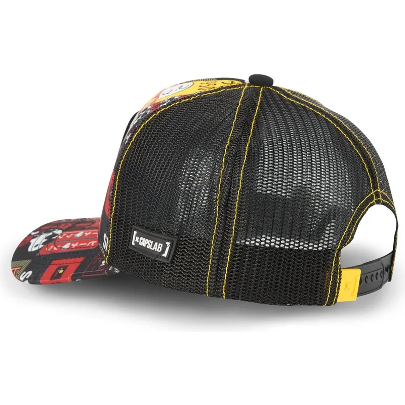 kapa-zaobljena-crna-snapback-joe-cool-pea-sam1-snoopy-kikiriki-capslab