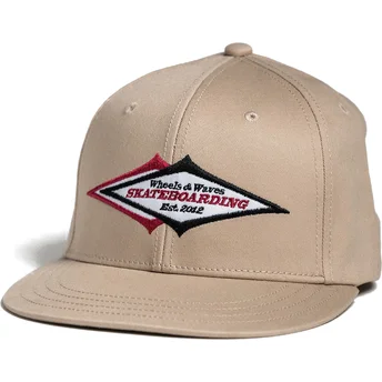 Cap ravna beige snapback Wheels And Waves
