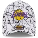 kapa-zaobljena-bijela-podesiv-9forty-marble-los-angeles-lakers-nba-new-era