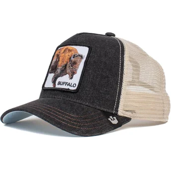 kapa-zaobljena-crna-snapback-the-buffalo-the-farm-goorin-bros