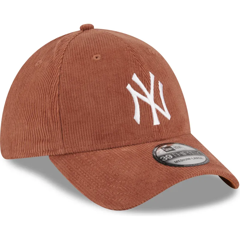 kapa-zaobljena-smeda-prilagodena-39thirty-cord-new-york-yankees-mlb-new-era