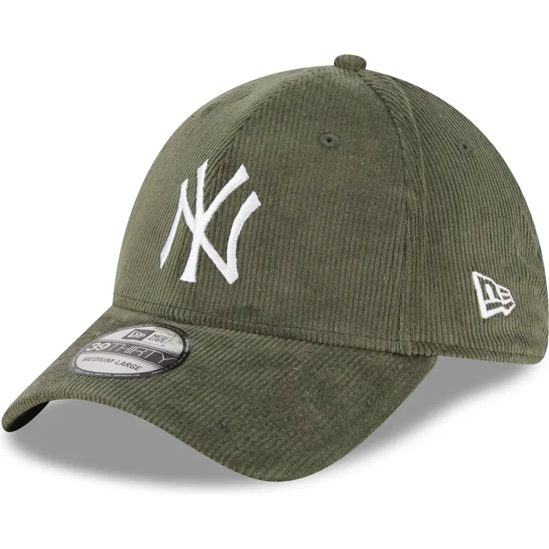 kapa-zaobljena-zelena-prilagodena-39thirty-cord-new-york-yankees-mlb-new-era