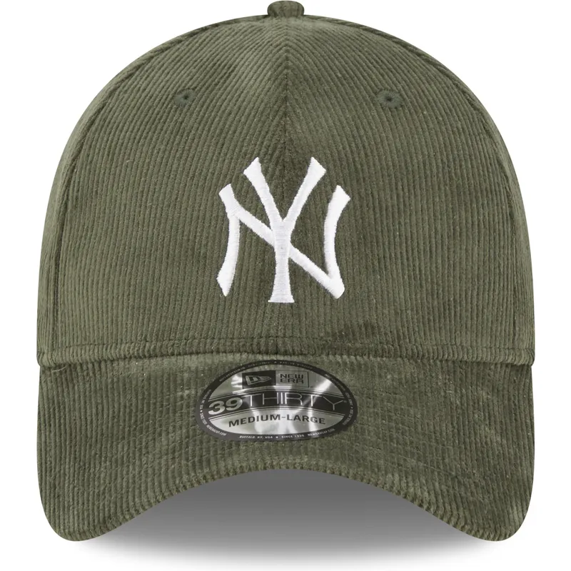 kapa-zaobljena-zelena-prilagodena-39thirty-cord-new-york-yankees-mlb-new-era