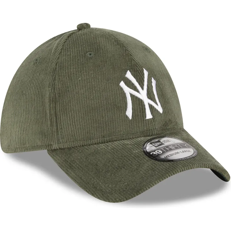 kapa-zaobljena-zelena-prilagodena-39thirty-cord-new-york-yankees-mlb-new-era