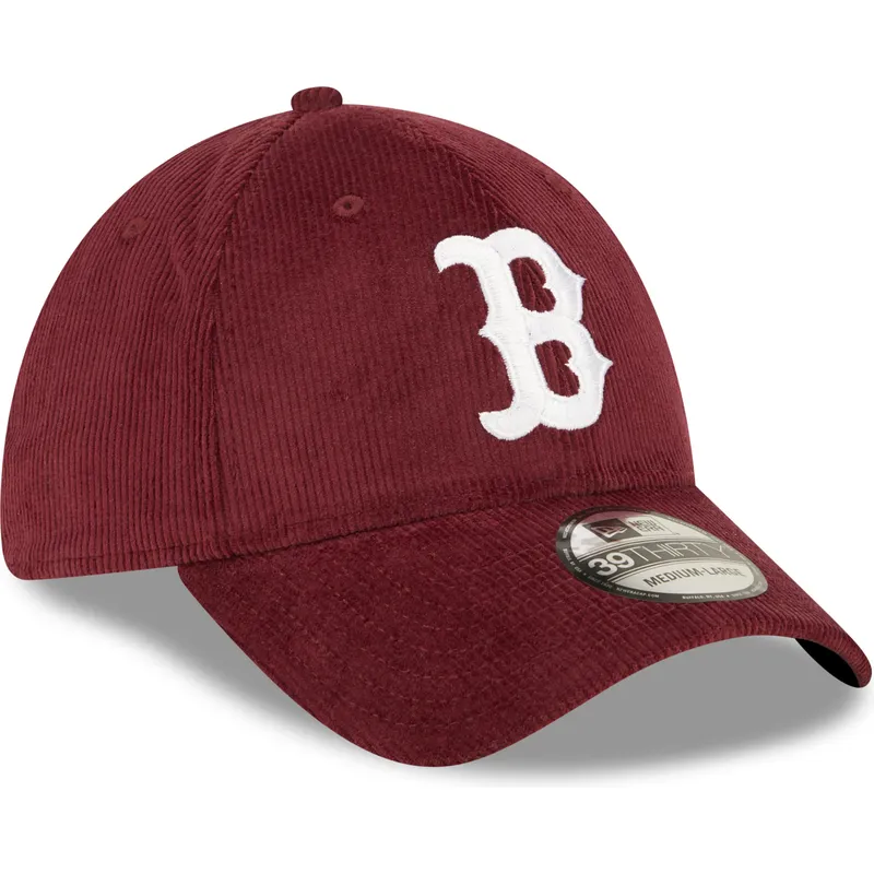kapa-zaobljena-crvena-prilagodena-39thirty-cord-boston-red-sox-mlb-new-era