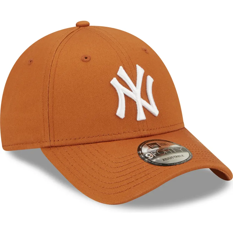 kapa-zaobljena-smeda-podesiv-9forty-league-essential-new-york-yankees-mlb-new-era