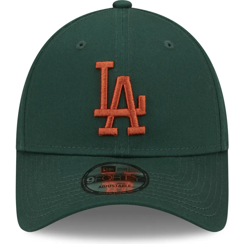 kapa-zaobljena-zelena-podesiv-9forty-league-essential-los-angeles-dodgers-mlb-new-era