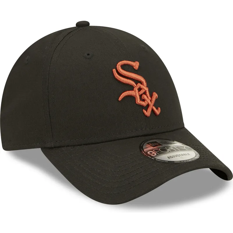 kapa-zaobljena-crna-podesiv-9forty-league-essential-chicago-white-sox-mlb-new-era