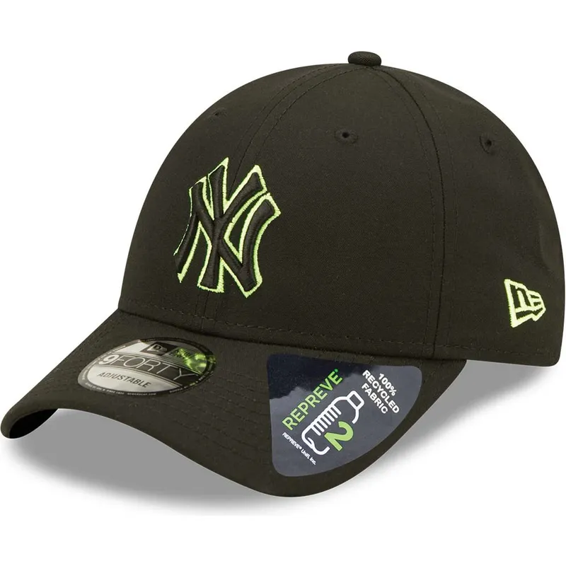 kapa-zaobljena-crna-snapback-9forty-neon-pack-repreve-new-york-yankees-mlb-new-era