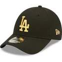 kapa-zaobljena-crna-podesiv-dorado-9forty-metallic-los-angeles-dodgers-mlb-new-era