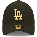 kapa-zaobljena-crna-podesiv-dorado-9forty-metallic-los-angeles-dodgers-mlb-new-era